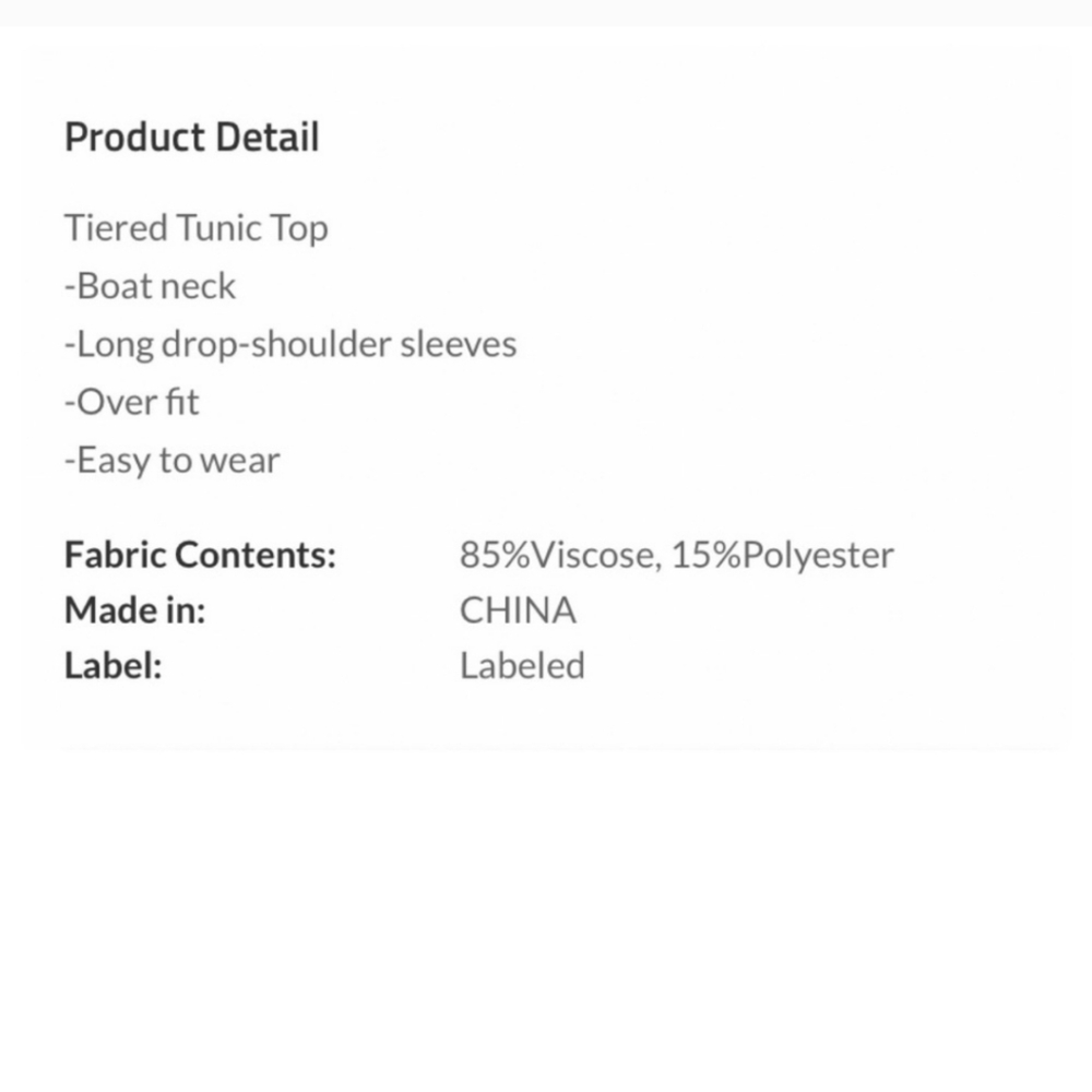White Tiered Boatneck Top ✨️ - Picture 6 of 6